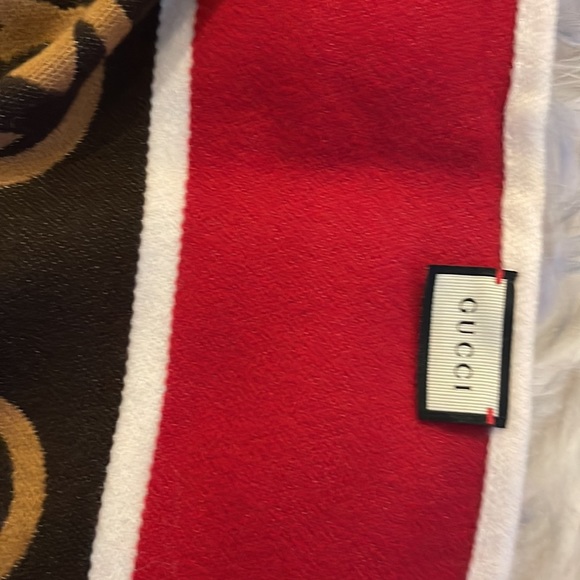 💯 Authentic Gucci Scarf Jergy Frin 35x180 cm - Picture 3 of 7
